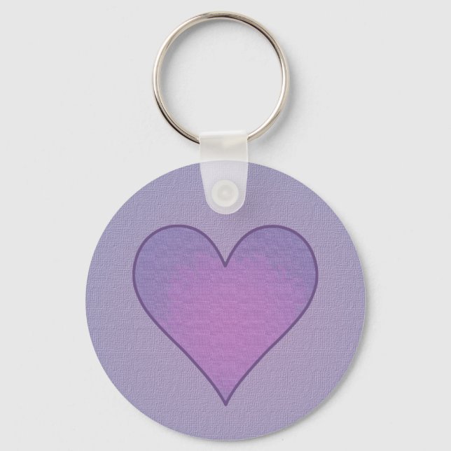 Porte-clés Coeur pourpre (Recto)