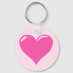 Porte-clés Coeur rose - Amour