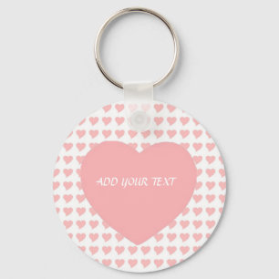 Porte-clés Cœur Rose Cadeau de la Saint-Valentin Z