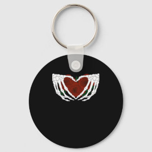 Porte-clés Coeur squelettique