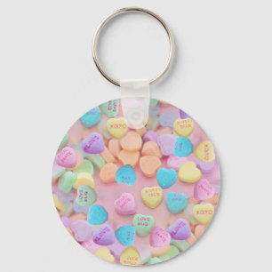 Porte-clés coeurs de bonbons valentines