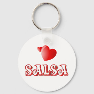 Porte-clés Coeurs de salsa