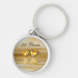 Porte-clés Coeurs d'or