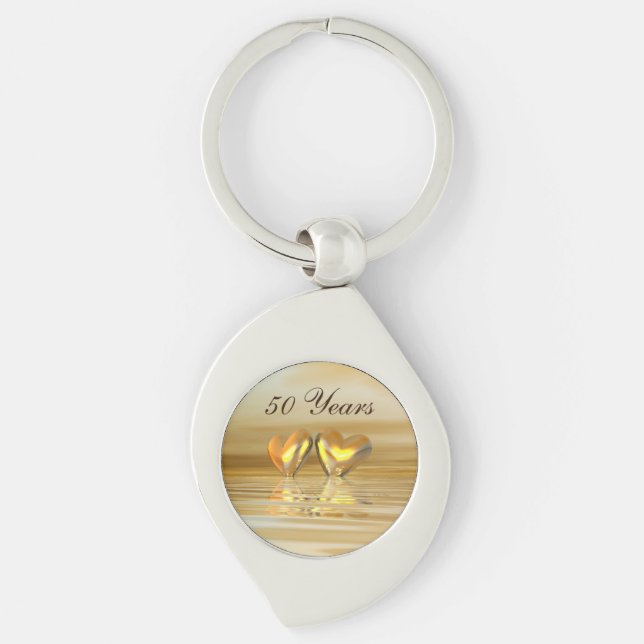 Porte-clés Coeurs d'or (Devant)