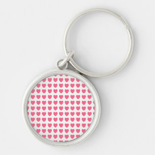 Porte-clés Coeurs Polka