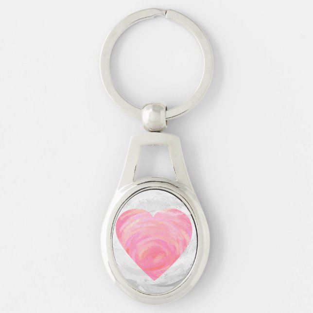 Porte-clés Coeurs roses (Devant)