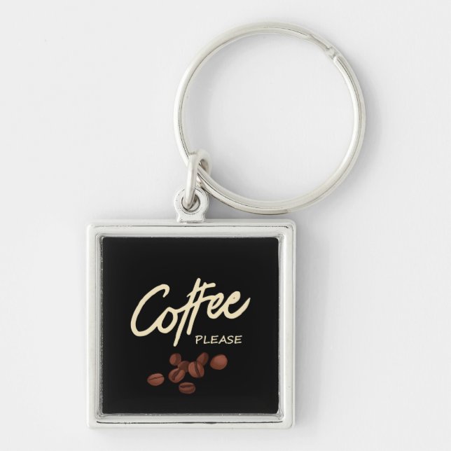 Porte-clés Coffee Please Coffee Lover (Devant)