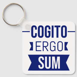 Porte-clés Cogito ergo sum - phrase latine