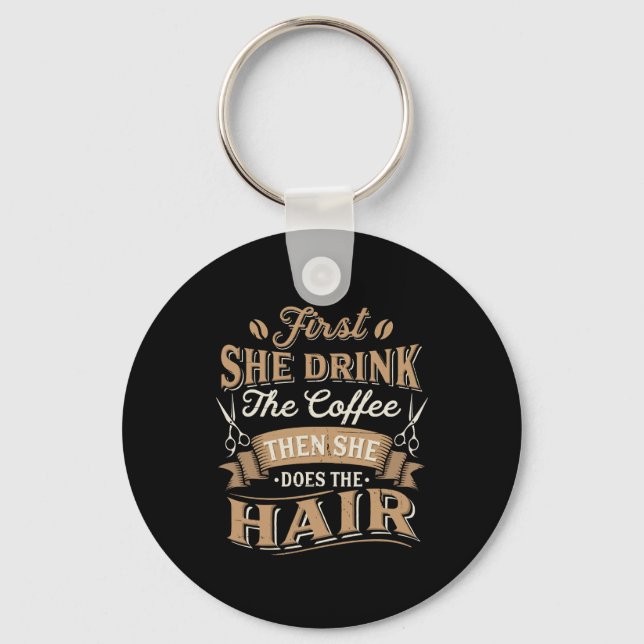 Porte-clés Coiffeur Coiffeur Cadeau (Recto)