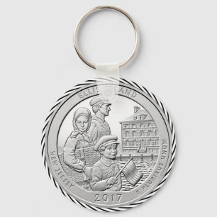 PORTE-CLÉS COIN DE L'ÎLE ELLIS