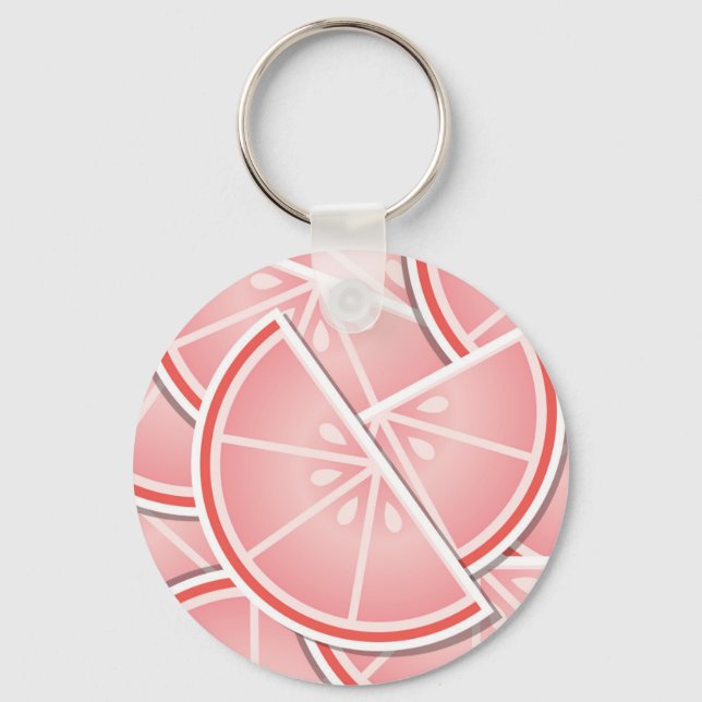 Porte-clés Coincés de pamplemousse rose (Recto)