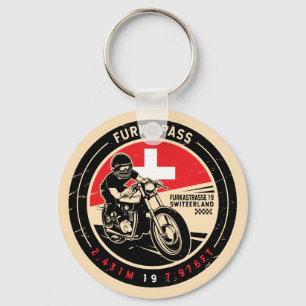 Porte-clés Col Furka Suisse Motorcycle