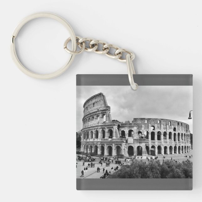 Porte-clés Colisée Noir & Blanc Rome Porte - clé de clavier (Devant)