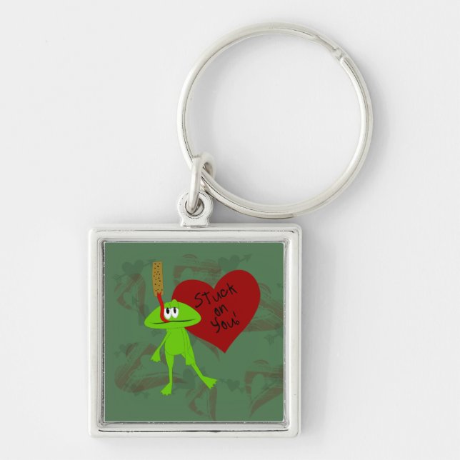 Porte-clés Collé sur vous le porte - clé de Valentine (Devant)