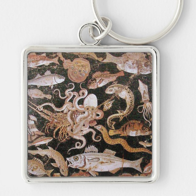 PORTE-CLÉS COLLECTE POMPEII / OCÉAN - SCÈNE DE VIE MARINE (Devant)