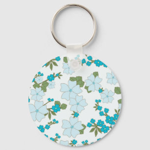 Porte-clés Collection de fleurs de printemps