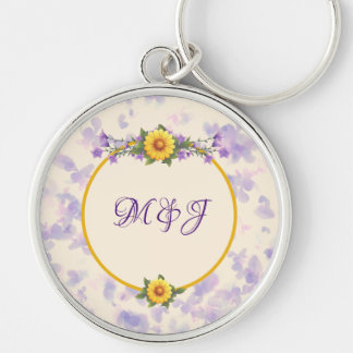 Porte-clés Collection de jardin de printemps Crème