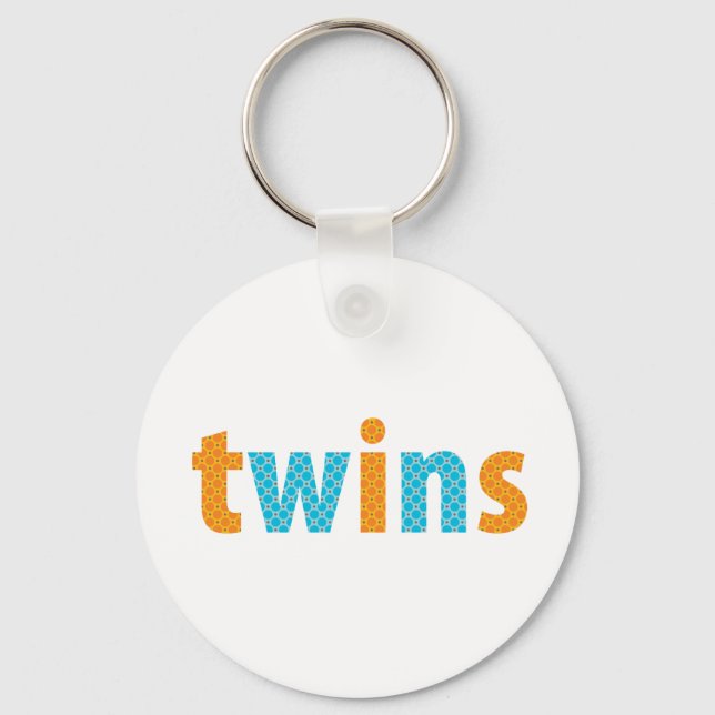 Porte-clés COLLECTION DE VINS - garçons {orange + aqua} (Recto)
