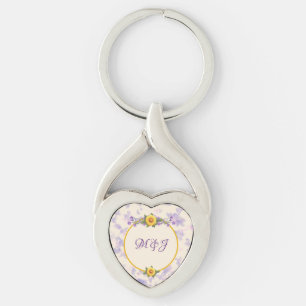 Porte-clés Collection Jardin de Printemps Crème