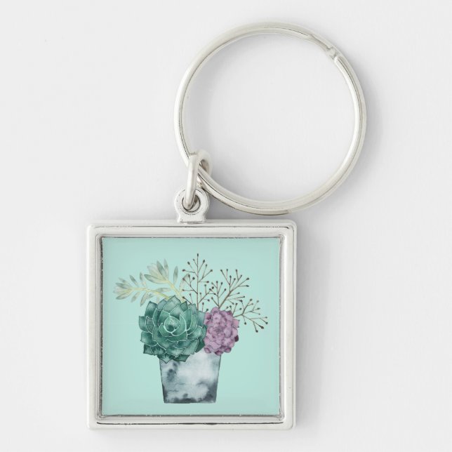 Porte-clés Collection plante Happy | Succulents (Devant)