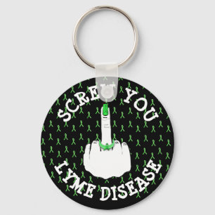 Porte-clés Collier de serrage Vous Maladie de Lyme Doigt du M