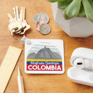Porte-clés Colombia Guatape Vintage Travel Keychain