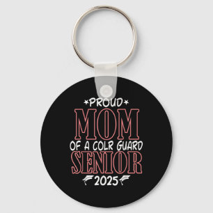 Porte-clés Color Guard Senior Mom Cl Of 2025 Graduation Funny