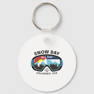 Porte-clés Colorado Snowboard Snow Rocky Skiing Mountain D