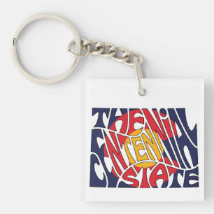 Porte-clés Colorado Surnom Word Art
