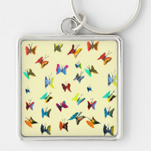 Porte-clés Colorful watercolor butterflies