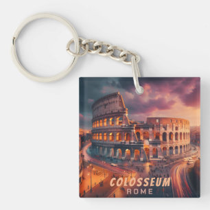 Porte-clés Colosseum Rome Italie Vintage voyage