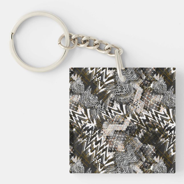 Porte-clés Combiné, ethnique, africain. (Devant)