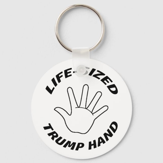 PORTE-CLÉS COMIQUE - MAIN TRUMP DE TAILLE DE VIE (Recto)