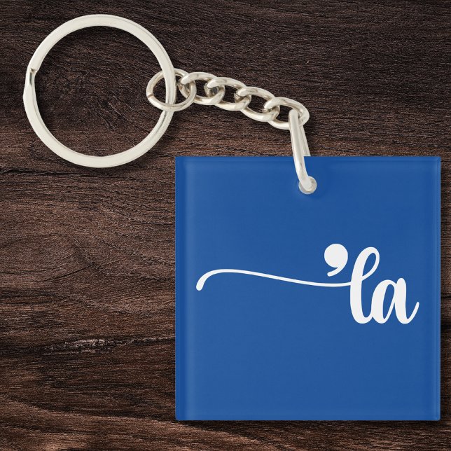 Porte-clés Comma La | Kamala Harris Blue (Créateur téléchargé)