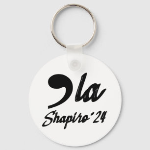 Porte-clés Comma-La Kamala Harris Shapiro 2024 Cursive