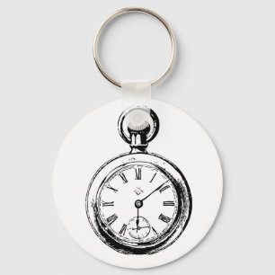 Porte-clés Comme l'illustration de montre de poche Clockwork