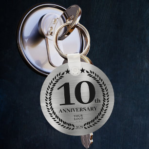 Porte-clés Commémoration du 10e anniversaire de l'argent
