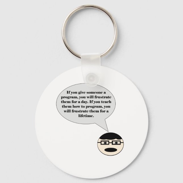 Porte-clés Comment frustrer un Porte - clé de programmeur (Recto)