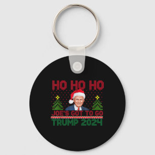 Porte-clés Comment Ho Ho Ho Joes Doit Aller Trump 2024 Drôle 