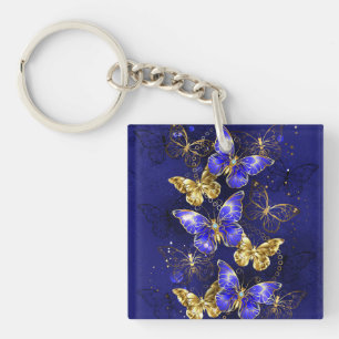 Porte-clés Composition avec papillons Sapphire