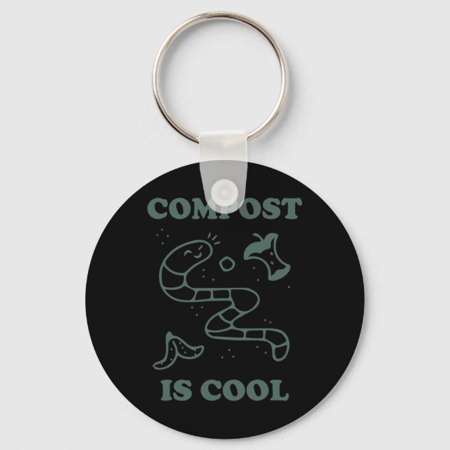 Porte-clés Compostage Agricole Biologique - Compost Est Cool  (Recto)
