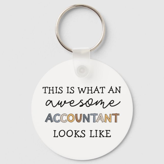 Porte-clés Comptable Funny Awesome Comptable CPA Don (Recto)