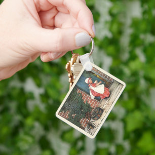 Porte-clés Comptine de la nursery de la petite Miss Muffet ar