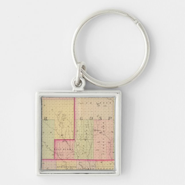 Porte-clés Comté de Cuming, Nebraska (Devant)