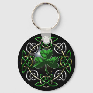 Porte-clés Conception celtique de noeud du jour de St Patrick