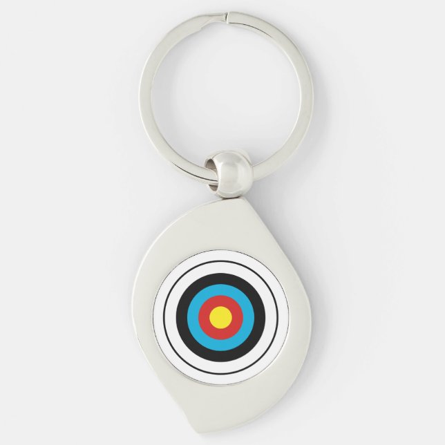 Porte-clés Conception cible Bullseye (Devant)