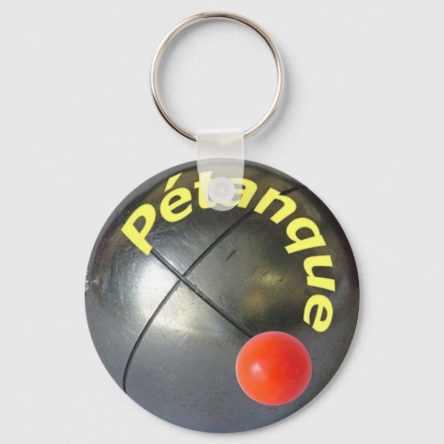 Porte-clés Conception contemporaine d'une boule de Petanque (Recto)