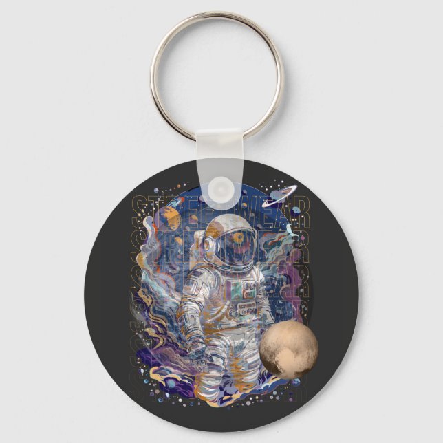 Porte-clés Conception d'astronaute (Recto)