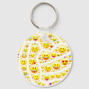 Porte-clés Conception de boule de net-ball de thème d'Emoji