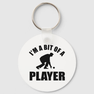 Porte-clés Conception de bowling de pelouse cool